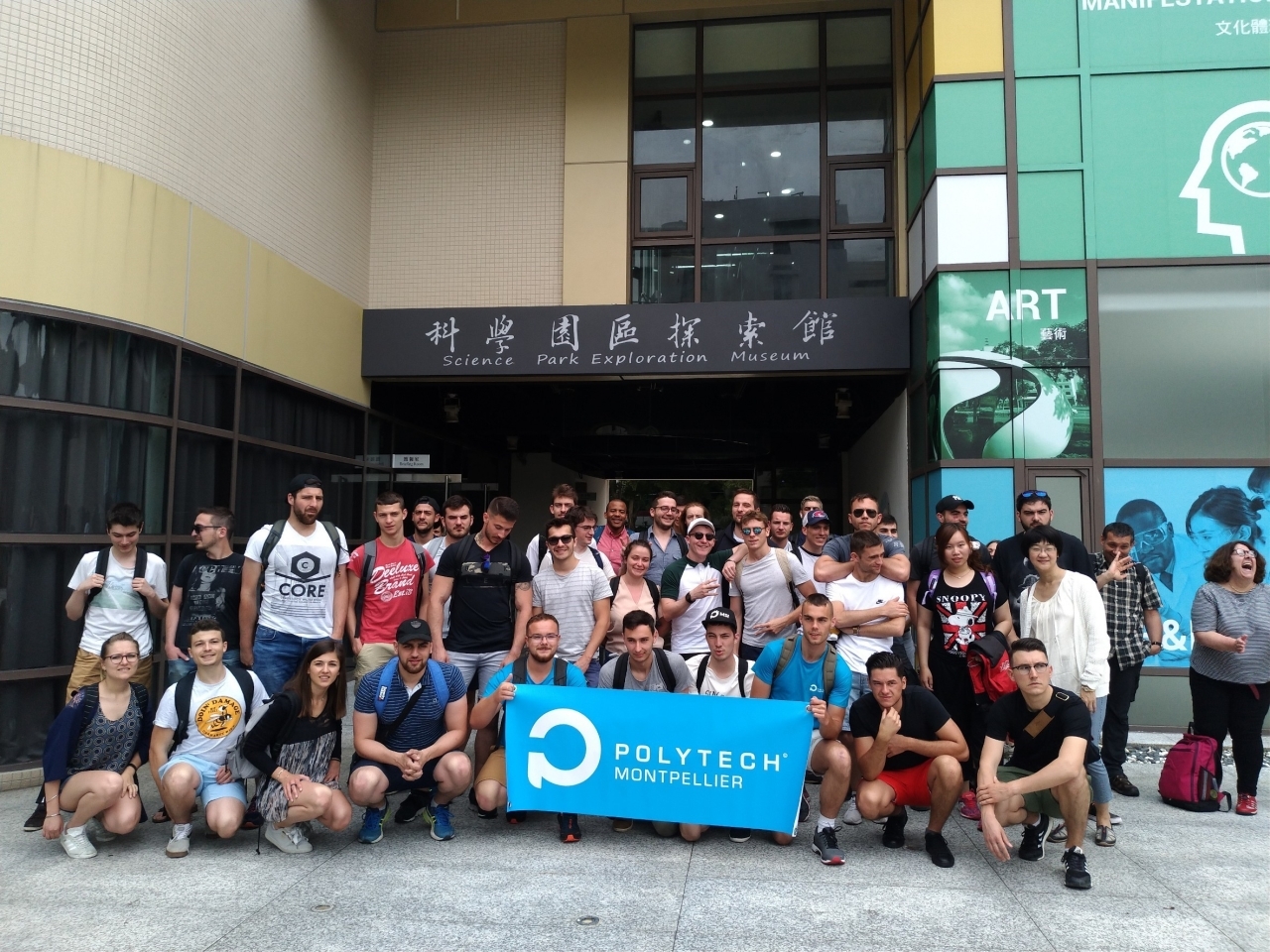 圖五、本校安排法國交流團參訪台灣特色機構，體驗台灣科技與文化。
